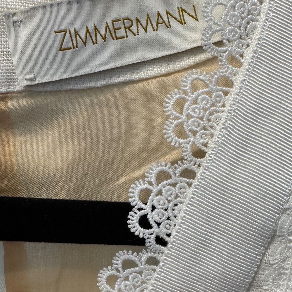 Zimmermann
Flutter Butterfly Lace Long Sleeve Linen Dress. - Picture 10 of 14